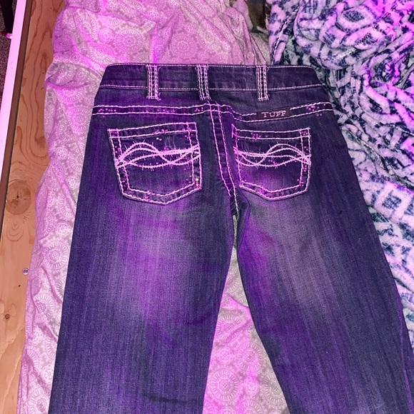 Cowgirl Tuff Denim - dark wash jeans, low/medium rise